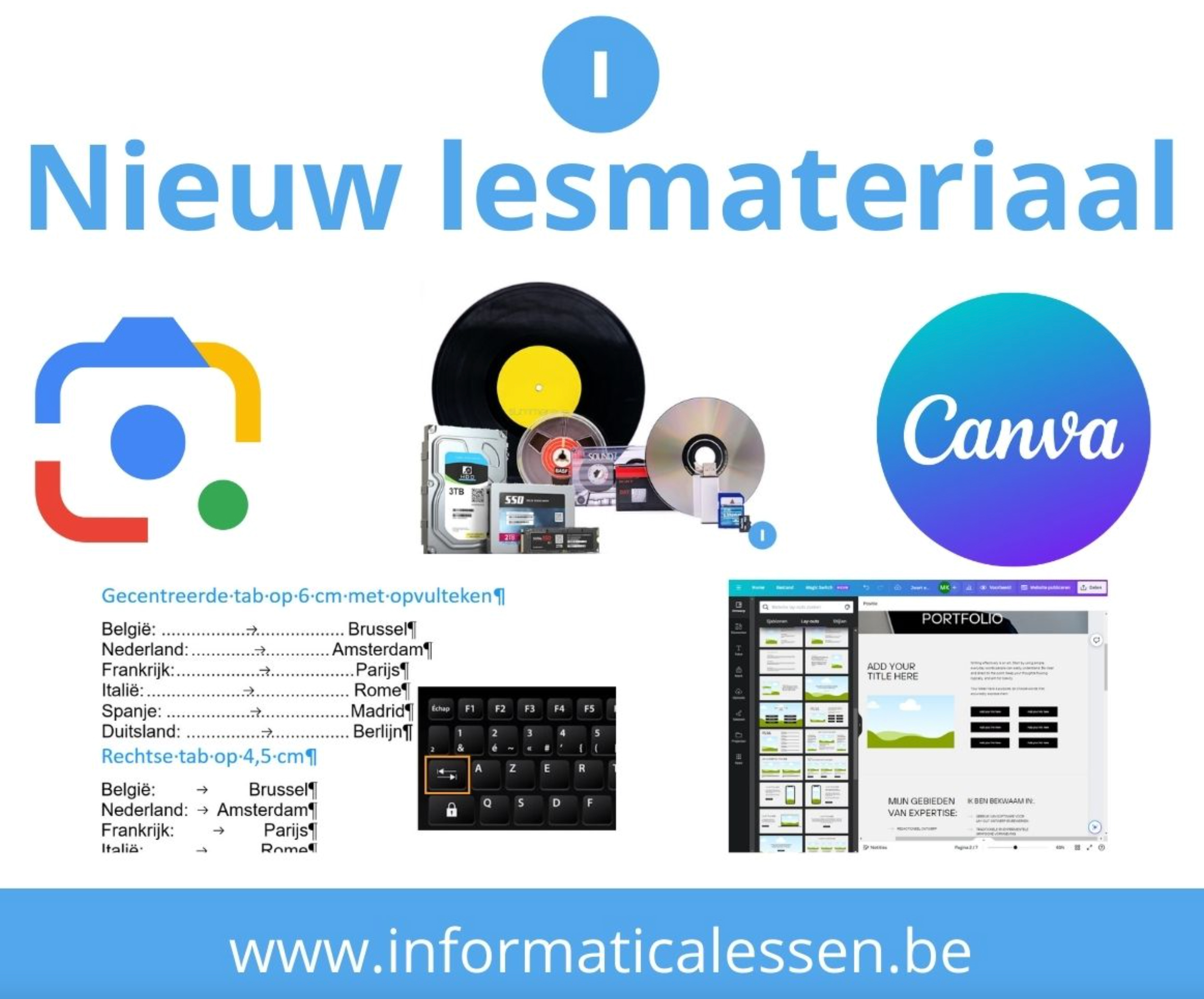 Zoeken met Google Lens of een video maken met Canva? Nieuw lesmateriaal op Informaticalessen