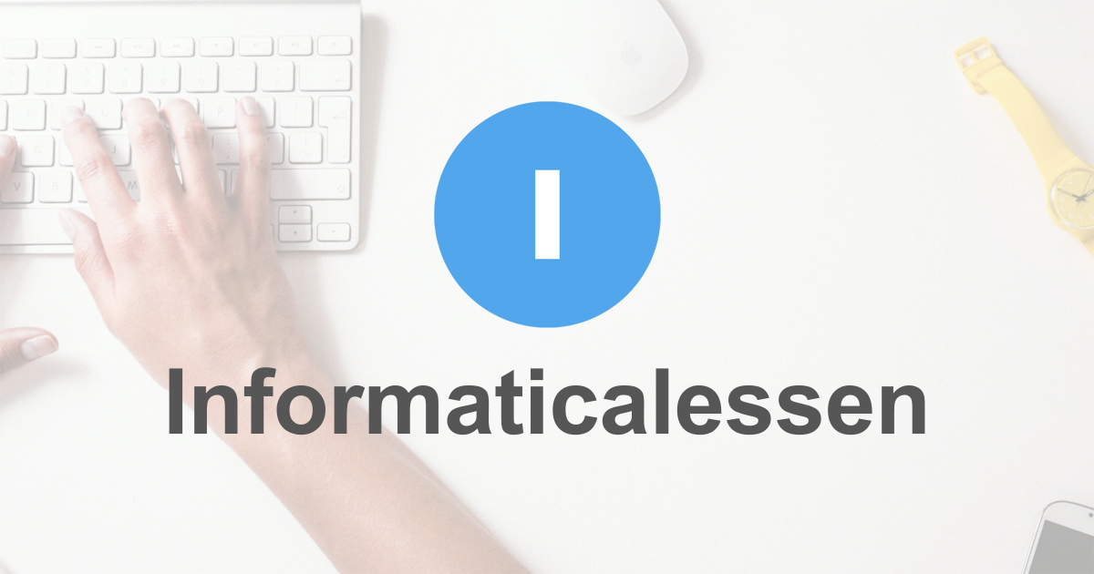 Sluit aan bij de digitale infosessie over Informaticalessen