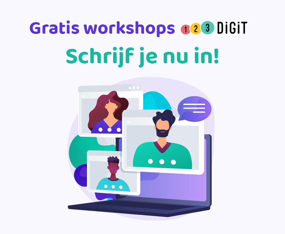 Digitale vaardigheden aanleren: gratis webinar rond het platform 123Digit